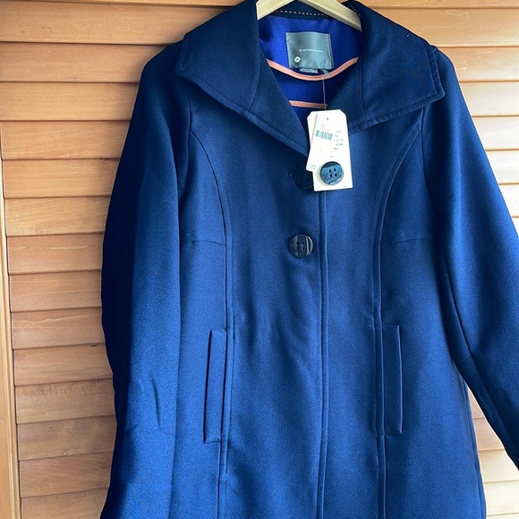 Anthropologie Wellesley Pleated Peacoat - Picture 7 of 12
